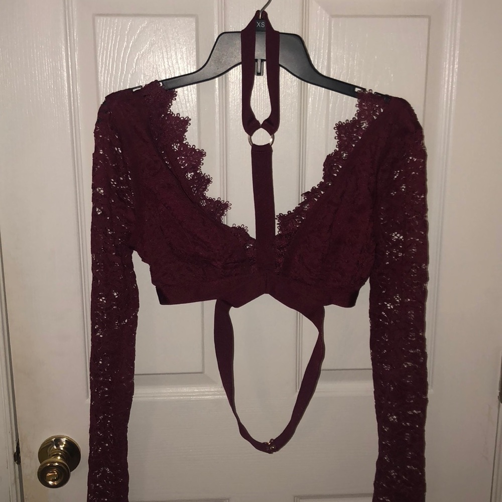 Lace crop top